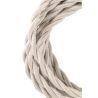 Bailey kangaskaapeli kierretty 2-johtiminen beige 3m Bailey kangaskaapeli kierretty 2-johtiminen beige 3m