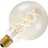 Lighto | LED-hehkulamppu | Suuri kanta E27 | Globelamp | Kulta | 95mm | 5W