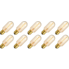 Lighto | LED-hehkulanka | Suuri E27-sokkelo | Putkilamppu | Kulta | 45mm | 5W | 10 kpl Lighto | LED-hehkulanka | Suuri E27-sokkelo | Putkilamppu | Kulta | 45mm | 5W | 10 kpl
