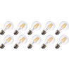 Lighto | LED-hehkulanka | Suuri kanta E27 | Standardi lamppu | Kirkas | 60mm | 4W | 10 kpl | 10 kpl