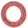 Calex | Tekstiiliin kääritty kaapeli | 2x0.75mm² | 1.5M | Punainen/valkoinen | 60W Calex | Tekstiiliin kääritty kaapeli | 2x0.75mm² | 1.5M | Punainen/valkoinen | 60W