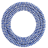 Calex | Tekstiiliin kääritty kaapeli | 2x0.75mm² | 1.5M | Sininen/Valkoinen | 60W Calex | Tekstiiliin kääritty kaapeli | 2x0.75mm² | 1.5M | Sininen/Valkoinen | 60W