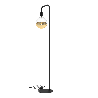 Calex | U-Line-lattiavalaisin | Musta | E27-asennus | On/off-kytkimellä | Max. 1x60W | H155cm | 180cm kaapeli Calex | U-Line-lattiavalaisin | Musta | E27-asennus | On/off-kytkimellä | Max. 1x60W | H155cm | 180cm kaapeli