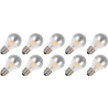 Lighto | LED-hehkulanka | Suuri kanta E27 | Standardilamppu | Kirkas | 60mm | 4W | 10 kpl Lighto | LED-hehkulanka | Suuri kanta E27 | Standardilamppu | Kirkas | 60mm | 4W | 10 kpl