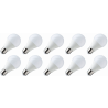 Lighto | LED-lamppu | Suuri kanta E27 | Vakiolamppu | Opaali | 60mm | 5W | 10 kpl Lighto | LED-lamppu | Suuri kanta E27 | Vakiolamppu | Opaali | 60mm | 5W | 10 kpl