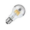 SPL | LED-hehkulanka | Suuri kanta E27 | Standardilamppu | Kirkas | Hopea | 6,5W | Himmennettävä
