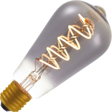 Lighto | LED filament | Grote fitting E27 | Edison lamp | Zwart | 64mm | 4W