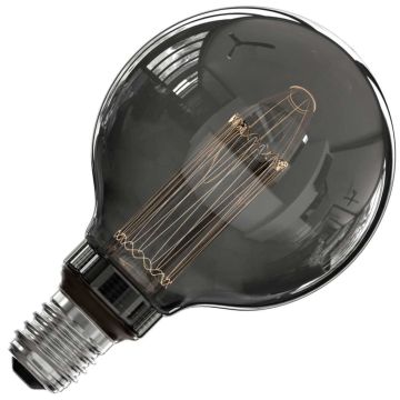 Calex | LED-hehkulamppu | Suuri pistorasia E27 | Globe G95 | 5W | Titanium | Titanium