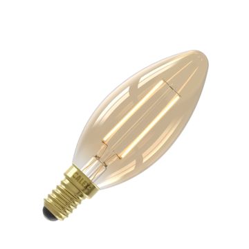 Calex | LED-hehkulamppu | Pieni asennus E14 | B35 kynttilä | Kulta | 3.5W