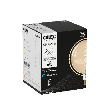 Calex | Smart | E27-asennus | Globe | G200 | Gold | 5W | Ohjaussovellus | Ohjaussovellus