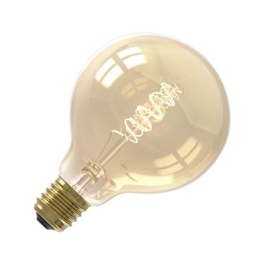 Calex | LED-hehkulamppu | Suuri pistorasia E27 | Globe | G95 | Gold | 5.5W