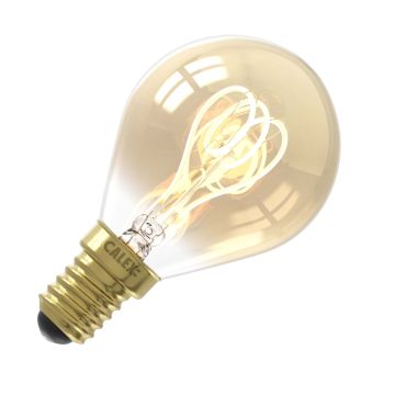 Calex | LED-hehkulamppu | Pieni asennus E14 | P45 | Pallo | Kulta | 2.5W