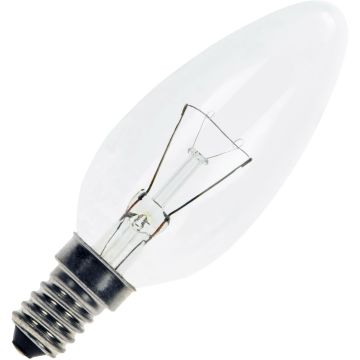 Gloeilamp | Kleine fitting E14 | Kaarslamp | Helder | 35mm | 15W