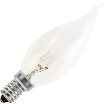 Gloeilamp | Kleine fitting E14 | Kaarslamp tip | Helder | 35mm | 25W
