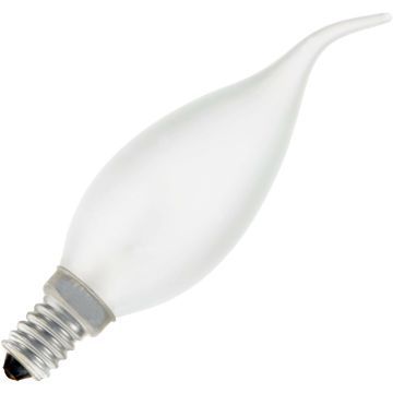 Gloeilamp | Kleine fitting E14 | Kaarslamp tip | Mat | 35mm | 15W