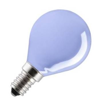Gloeilamp | Kleine fitting E14 | Kogellamp | Blauw | 45mm | 15W