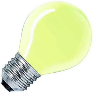 Gloeilamp | Grote fitting E27 | Kogellamp | Geel | 45mm | 25W