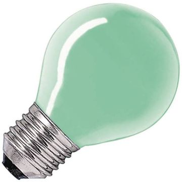 Gloeilamp | Grote fitting E27 | Kogellamp | Groen | 45mm | 25W