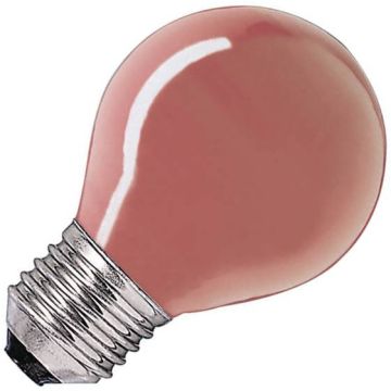 Gloeilamp | Grote fitting E27 | Kogellamp | Rood | 45mm | 25W