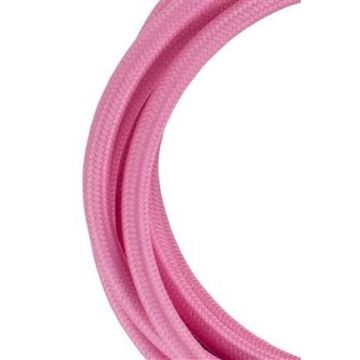 Bailey stoffen kabel 2-aderig roze 3m