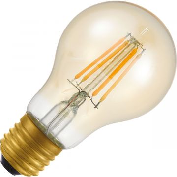 Lighto | LED filament | Grote fitting E27 | Standaardlamp | Goud | 60mm | 4W