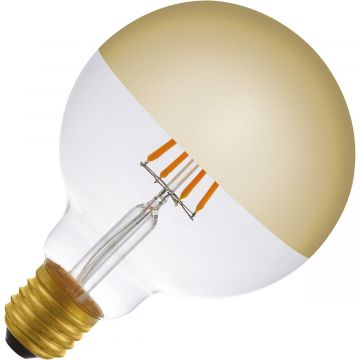 Lighto | LED filament | Grote fitting E27 | Globelamp | Goud | 95mm | 4W