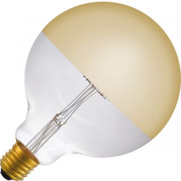 Lighto | LED filament | Grote fitting E27 | Globelamp | Goud | 125mm | 4W