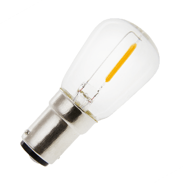 Lighto | LED filament | Ba15d Fitting | Buislamp | Helder | 26mm | 1W