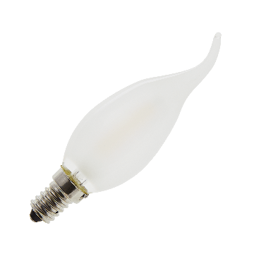 Lighto | LED filament | Kleine fitting E14 | Kaarslamp tip | Helder | 35mm | 1W