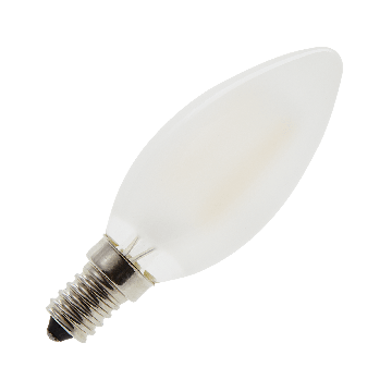 Lighto | LED filament | Kleine fitting E14 | Kaarslamp | Helder | 35mm | 2W