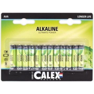 Calex Alkaline penlite AAA batterijen 12 stuks