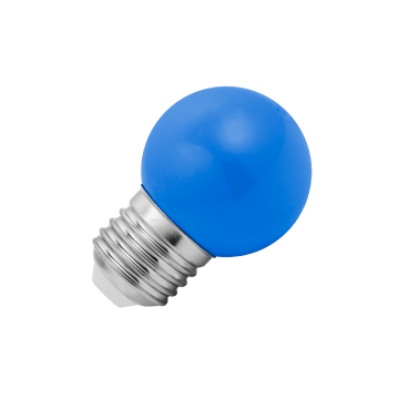 Lighto | LED lamp | Grote fitting E27 | Kogellamp | Blauw | 45mm | 1W