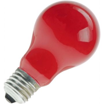 Halogeenlamp | Grote fitting E27 | Standaardlamp | Rood | 60mm | 20W