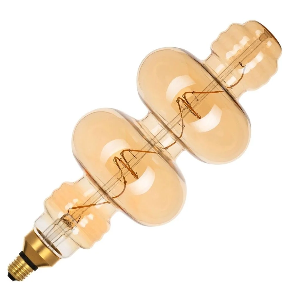 Bailey Art-Deco | LED-lamppu Giant | Suuri lamppu E27 Himmennettävä | 4W Kultainen