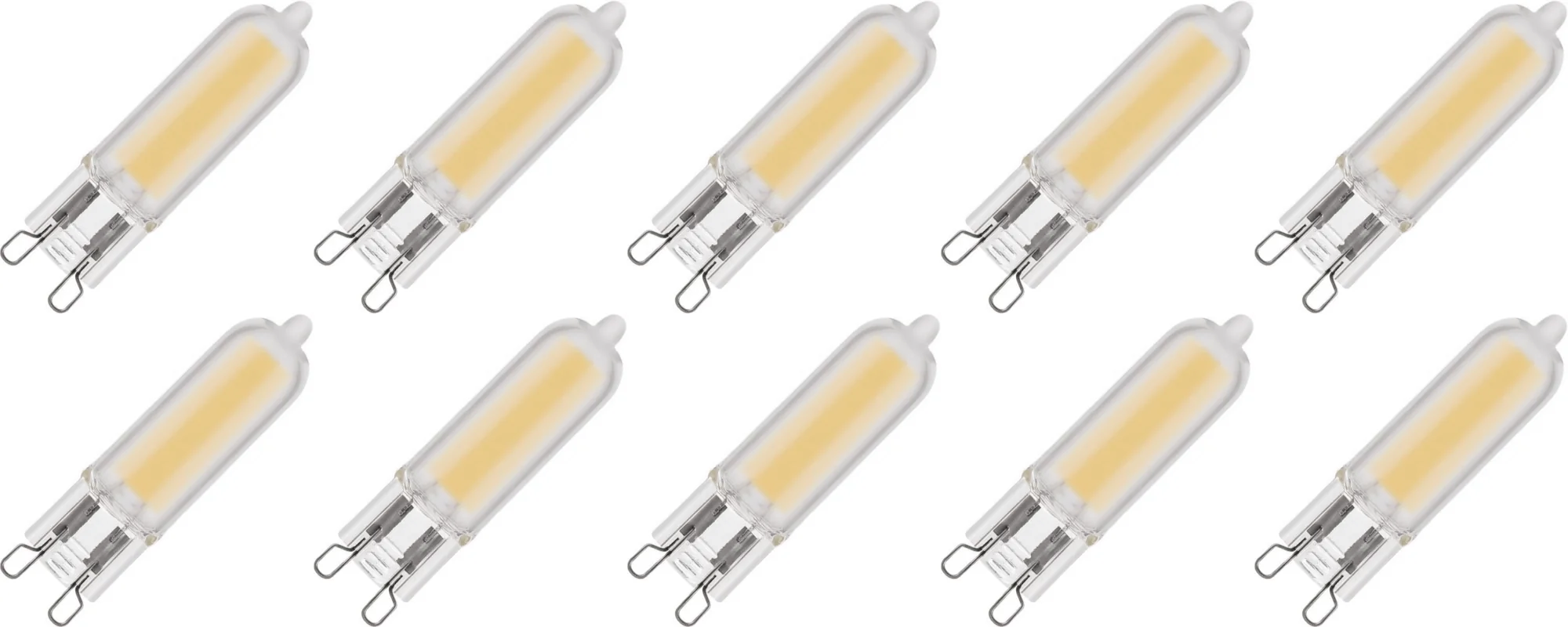 Lighto | LED-lamppu | G9-asennus | Pistokepolttimo | Kirkas | 13mm | 3W | 10 kpl | 10 kpl