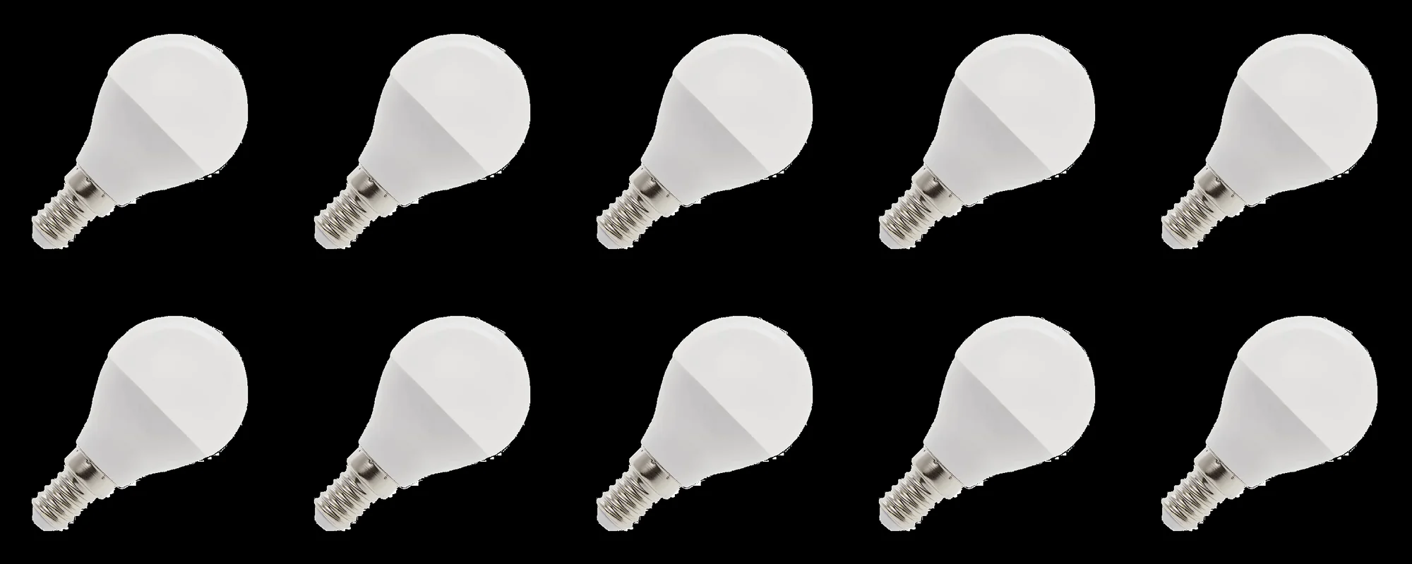 Lighto | LED-lamppu | Pieni pistorasia E14 | Pallolamppu | Kirkas | 45mm | 3W | 10 kpl