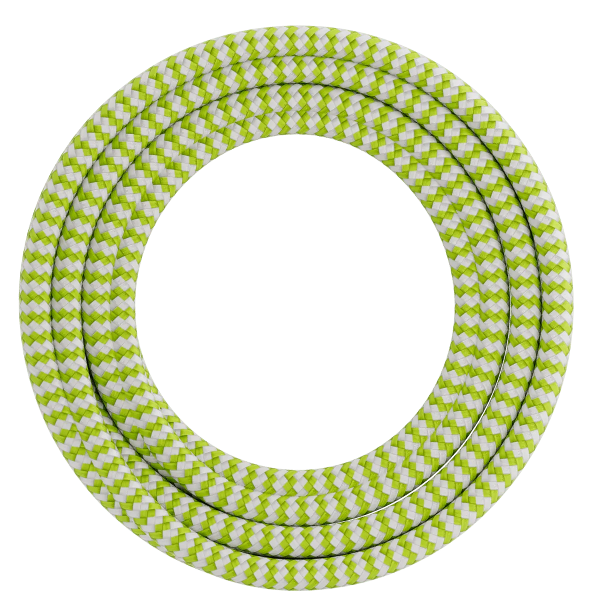 Calex | Tekstiiliin kääritty kaapeli | 2x0.75mm² | 1.5M | Lime/White | 60W