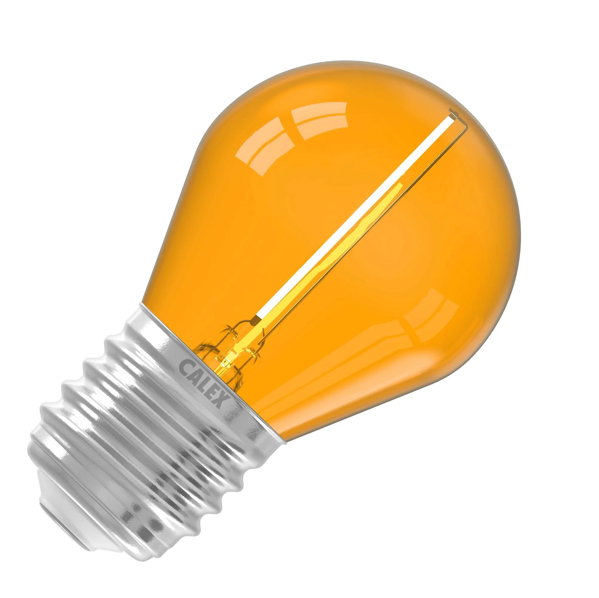 Calex | LED G45 | Oranssi | E27-asennus | 0,5-1W