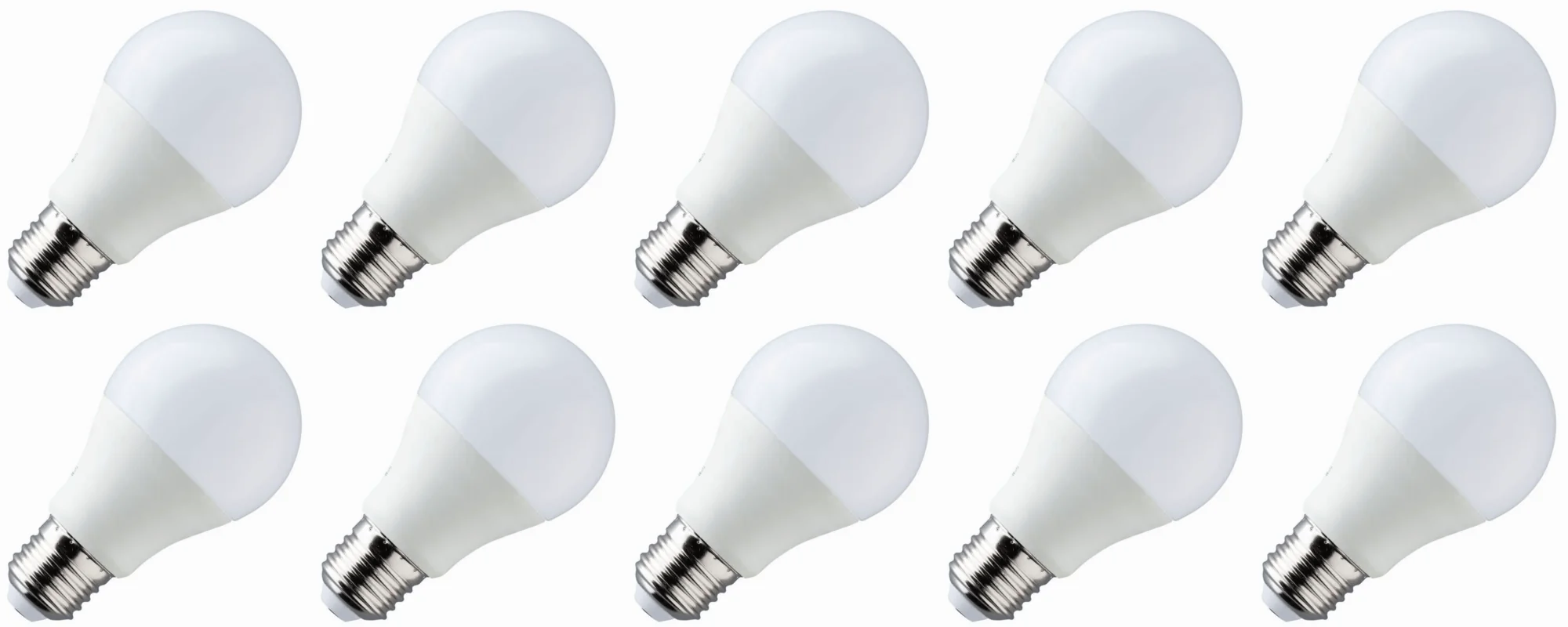 Lighto | LED-lamppu | Suuri pistorasia E27 | Standardi lamppu | Kirkas | 60mm | 12W | 10 kpl