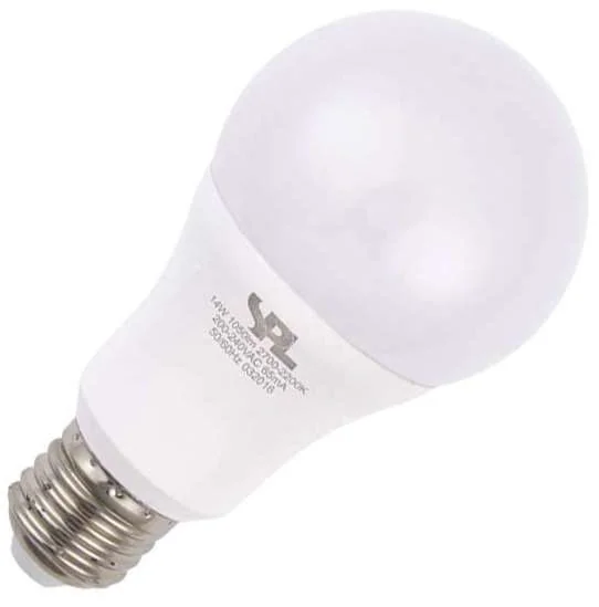 SPL | LED-lamppu | Suuri kanta E27 | Vakiolamppu | 65mm | 14W
