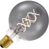 Lighto | LED-hehkulamppu | Suuri kanta E27 | Globelamp | Musta | 95mm | 5W