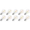 Lighto | LED-hehkulanka | Bajonettikiinnitys B22d | Vakiolamppu | Kirkas | 60mm | 8W | 10 kpl