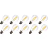 Lighto | LED-hehkulanka | Suuri kanta E27 | Vakiolamppu | Kirkas | 60mm | 7W | 10 kpl