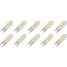 Lighto | LED-lamppu | G9-asennus | Pistokepolttimo | Kirkas | 13mm | 2W | 10 kpl | 10 kpl