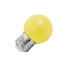 Lighto | LED-lamppu | Suuri kanta E27 | Keltainen | Pallolamppu | 45mm | 1.5W | Himmennettävä | Sopii lampunvarjostinkaapeliin.