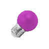 Lighto | LED-lamppu | Suuri sovitin E27 | Pallolamppu | Violetti | 45mm | 1W