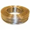 Kaapeli läpinäkyvä-hopea litteä 2x0.75mm per metri
