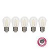Bailey | 5x LED-pallolamppu | Suuri kanta E27 | 2W