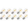Lighto | LED-hehkulanka | Bajonetti B22d | Pallolamppu | Kirkas | 45mm | 5W | 10 kpl | 10 kpl
