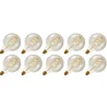 Lighto | LED-hehkulamppu | Suuri sovitin E27 | Globelamp | Kulta | 125mm | 5W | 10 kpl.